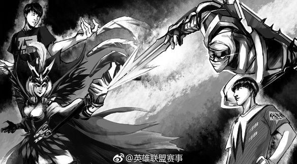 LPL春季赛决赛WE vs RNG各位置选手的招牌英雄漫画